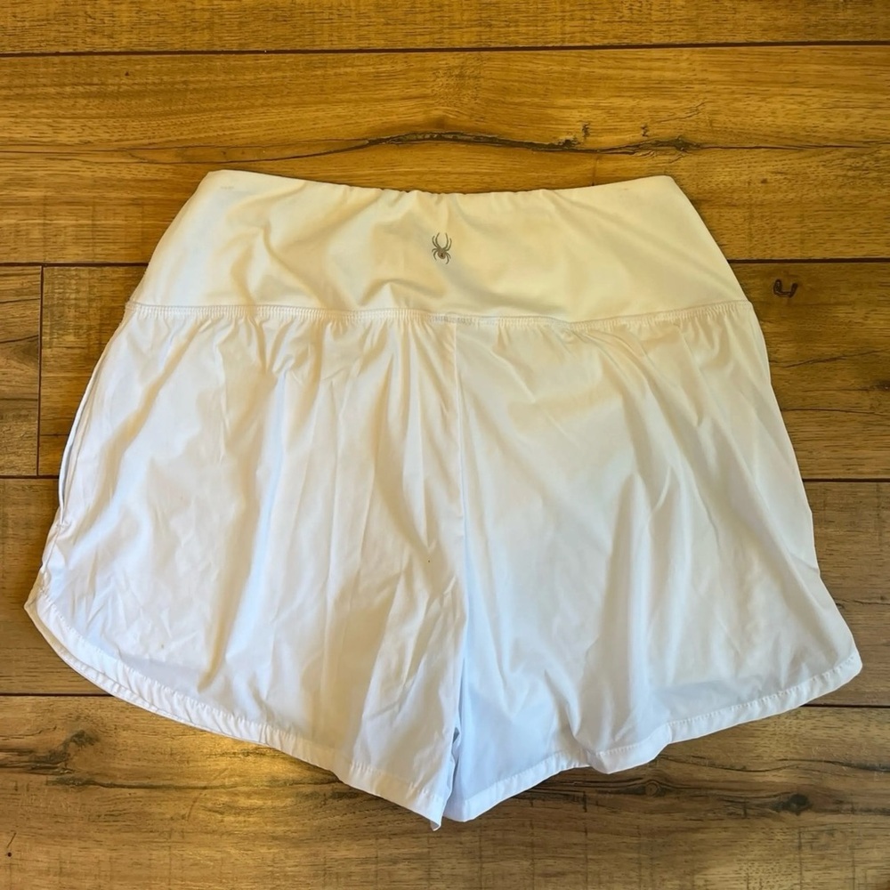 Spyder Women's White Athletic Shorts - Picture 2 of 2
